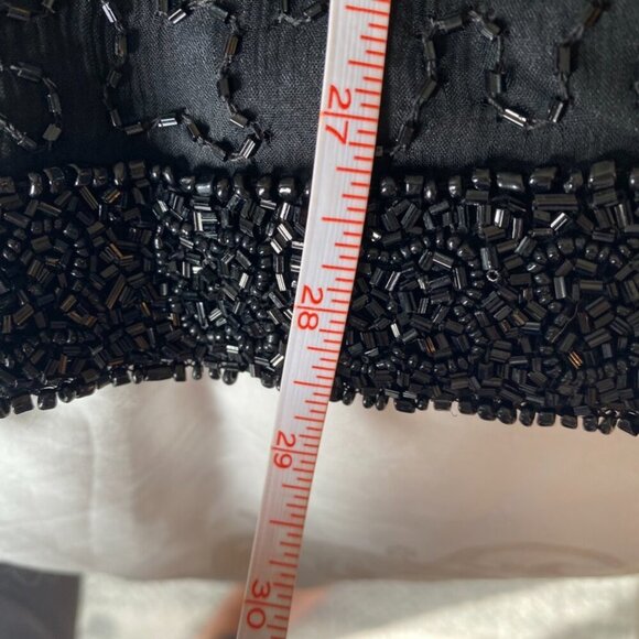 Vintage 80s Stenay 100% Silk Black Beaded Evening Opera Jacket - Picture 13 of 13